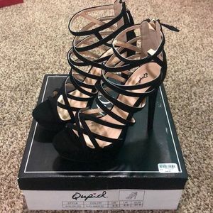 Black 6.5 Qupid Heels